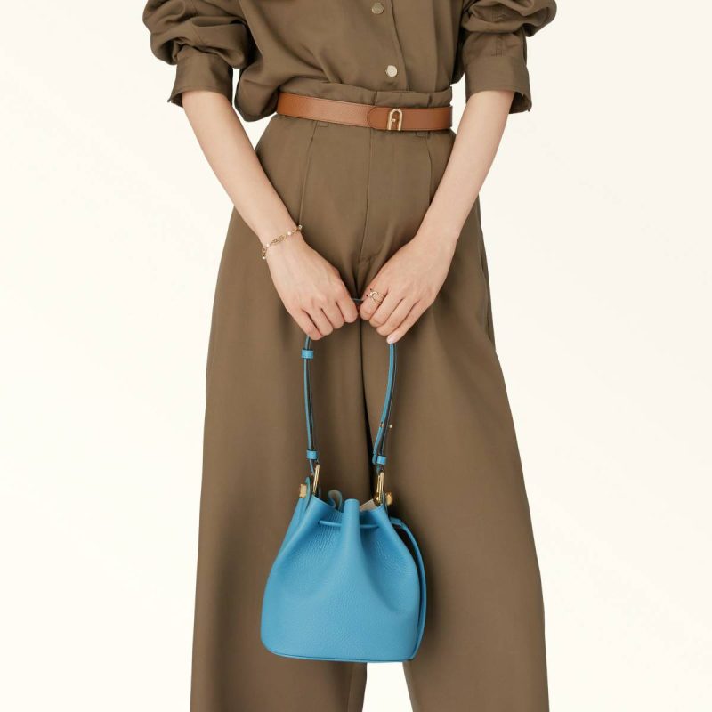 Cobalto Crossbodies Furla Sfera Bucket Bag Mini Women - Image 2