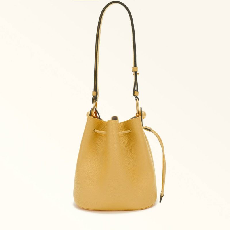 Crema Furla Sfera Bucket Bag Mini Women Crossbodies