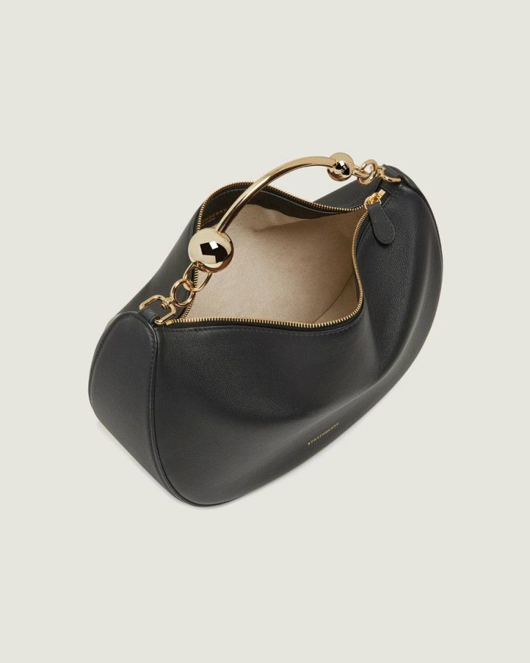 Crescent Moon Strathberry Women Black Evening Bags - Image 5