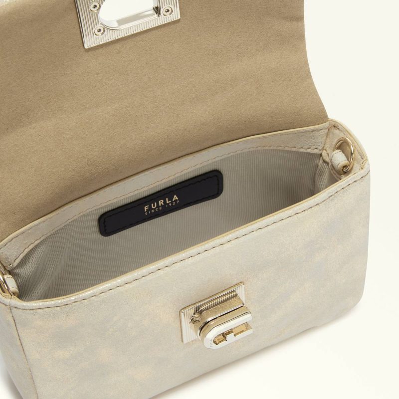 Crossbodies Color Gold Furla 1927 Mini Bag Women - Image 4