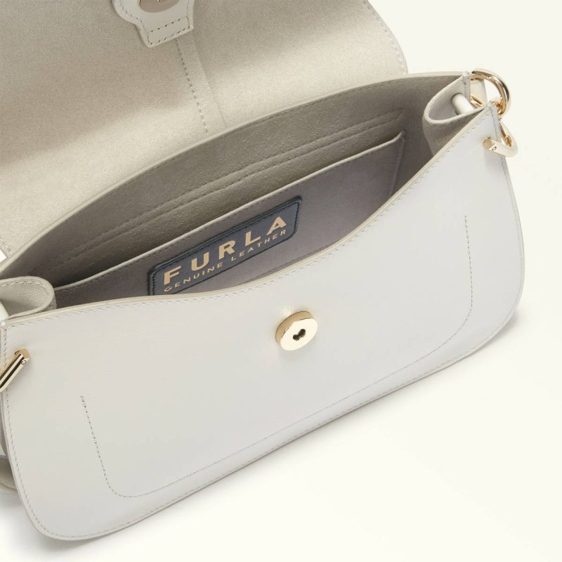 Crossbodies Women Furla Flow Top Handle M Marshmallow - Image 4