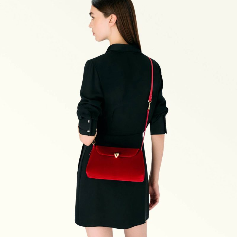 Crossbodies Women Furla Sfera Soft Mini Bag Rosso - Image 2