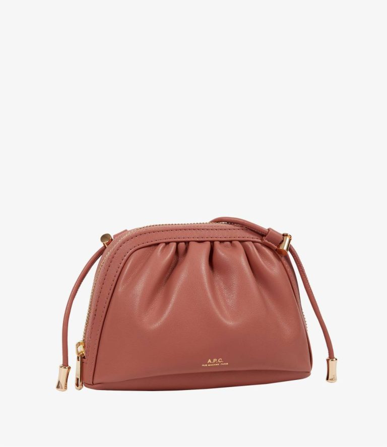 Crossbody Bags Dark Pink Ninon Small Drawstring Bag Women A.p.c. - Image 3