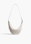 Crossbody Bags Khaite Light Grey Women Small Augustina Crossbody Bag In Light Grey Pebbled Leather - Image 2