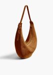 Crossbody Bags Khaite Women Augustina Hobo In Mud Suede Mud