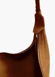Crossbody Bags Khaite Women Augustina Hobo In Mud Suede Mud - Image 3