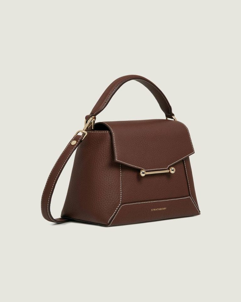 Crossbody Bags Mosaic Bag Strathberry Chocolate With Vanilla Stitch Women - Image 2