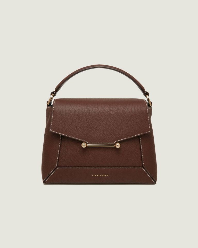 Crossbody Bags Mosaic Bag Strathberry Chocolate With Vanilla Stitch Women - Image 3