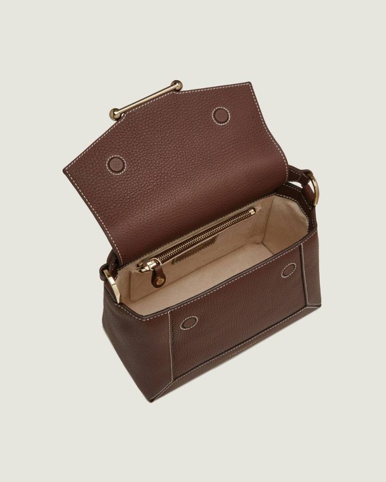 Crossbody Bags Mosaic Bag Strathberry Chocolate With Vanilla Stitch Women - Image 5