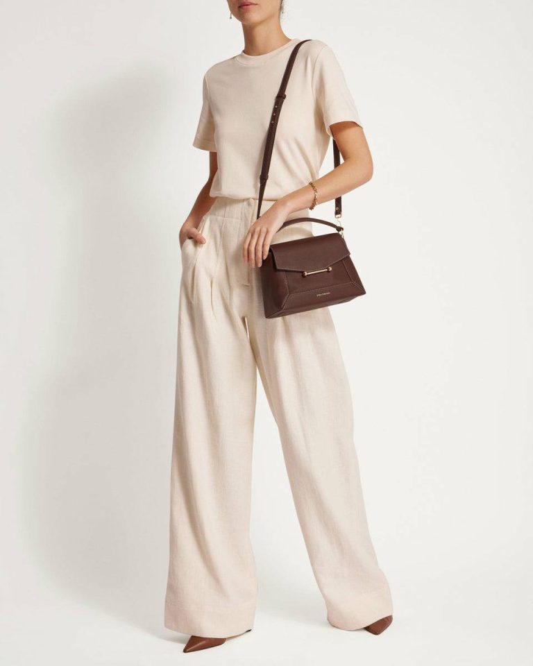 Crossbody Bags Mosaic Bag Strathberry Chocolate With Vanilla Stitch Women