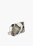 Crossbody Bags Women Khaite Nano Bobbi Crossbody Bag In Natural Python-Embossed Leather Natural - Image 2