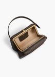 Dark Brown Top Handle Khaite Cate Bag In Dark Brown Pebbled Leather Women - Image 4