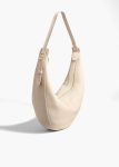 Dark Ivory Crossbody Bags Augustina Hobo In Dark Ivory Pebbled Leather Khaite Women
