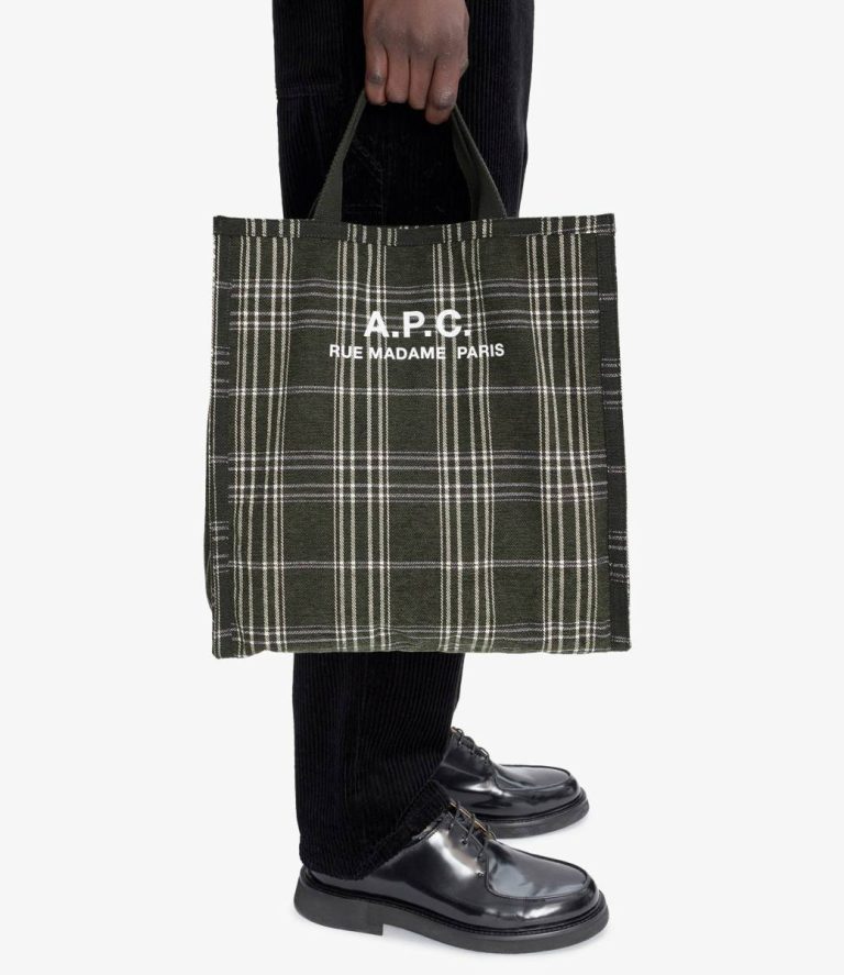 Dark Khaki Tote Bags A.p.c. Men Récupération Shopper Tote - Image 2