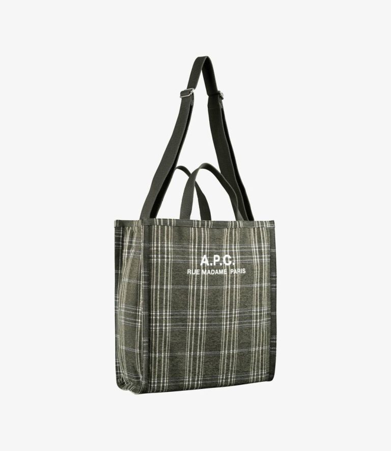 Dark Khaki Tote Bags A.p.c. Men Récupération Shopper Tote - Image 3