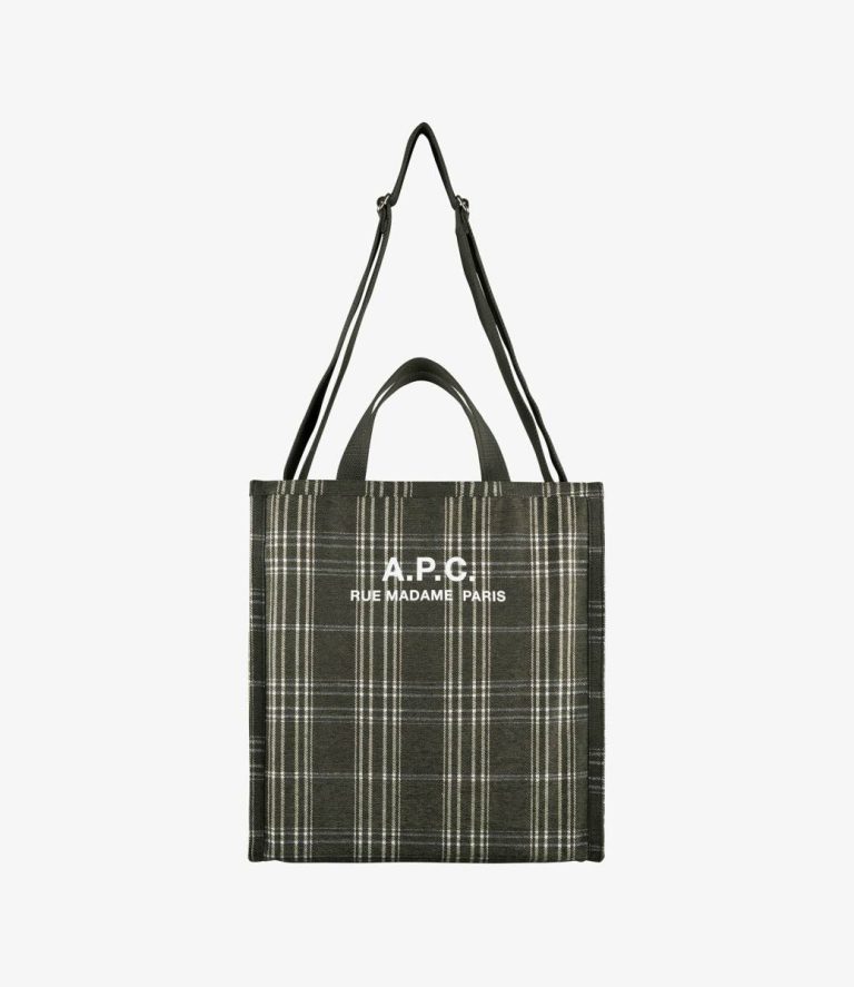Dark Khaki Tote Bags A.p.c. Men Récupération Shopper Tote