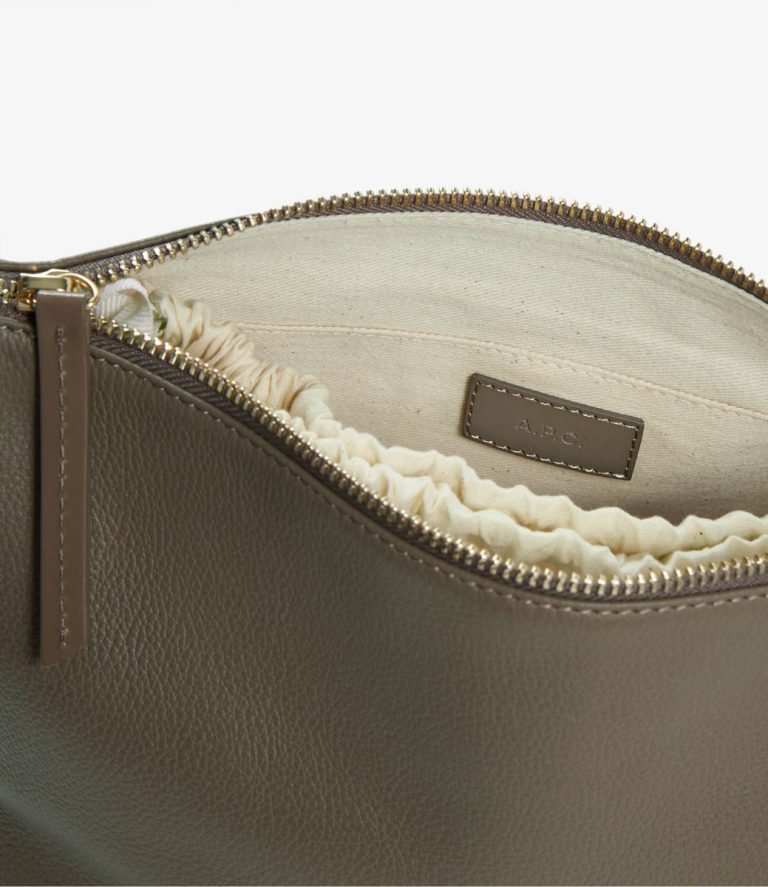 Dark Taupe A.p.c. Vera Shoulder Bag Crossbody Bags Women - Image 5