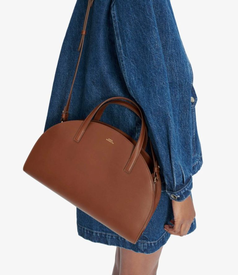 Demi-Lune Tote Bag Tote Bags Nut Brown A.p.c. Men - Image 2