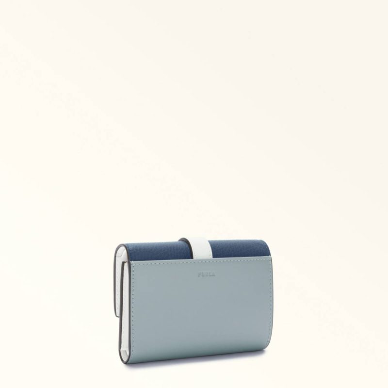 Denim+Nuvola+Panna Furla Grazia Compact Wallet M Women Wallets - Image 2