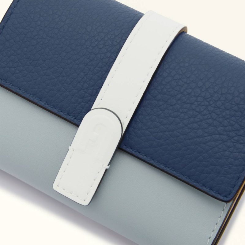Denim+Nuvola+Panna Furla Grazia Compact Wallet M Women Wallets - Image 3