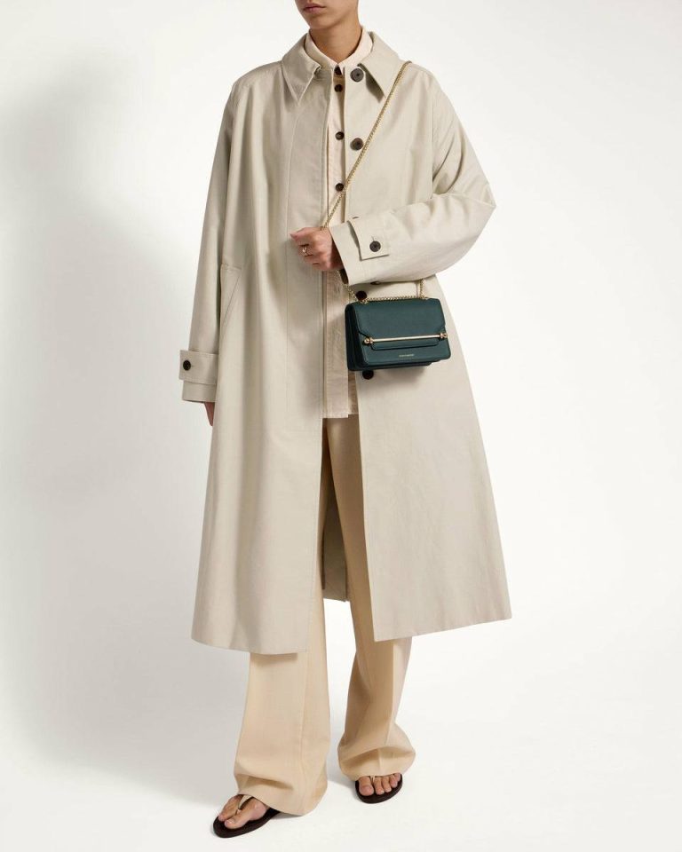 East/West Mini Bottle Green Strathberry Shoulder Bags Women