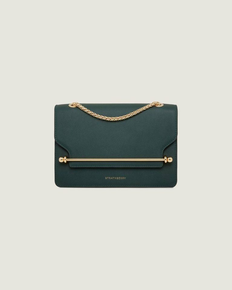 East/West Shoulder Bags Women Strathberry Bottle Green - Image 3