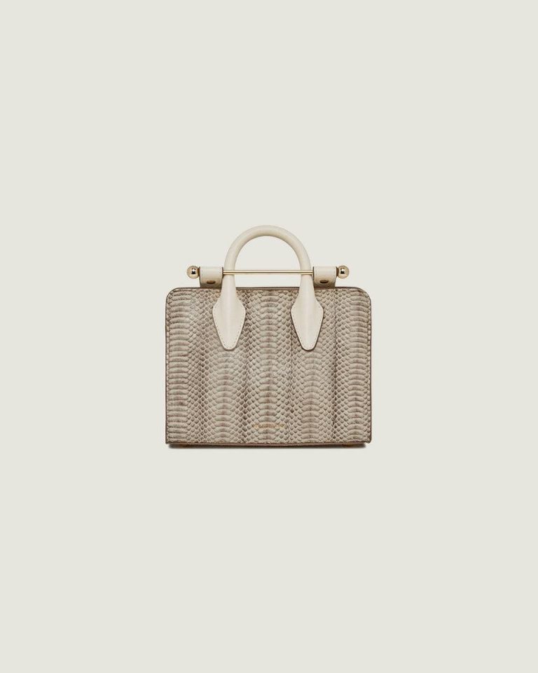 Evening Bags Snake-Embossed Leather Vanilla Nano Tote Strathberry Women - Image 3