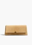 Evening Khaite Women Wheat Audrey Clutch In Wheat Suede