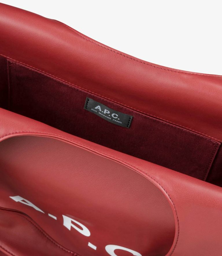 Faux Leather Bags Red Wine Ninon Tote Bag Women A.p.c. - Image 5