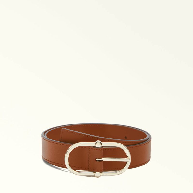 Furla Camelia Fixed Belt Belts Women Cognac H