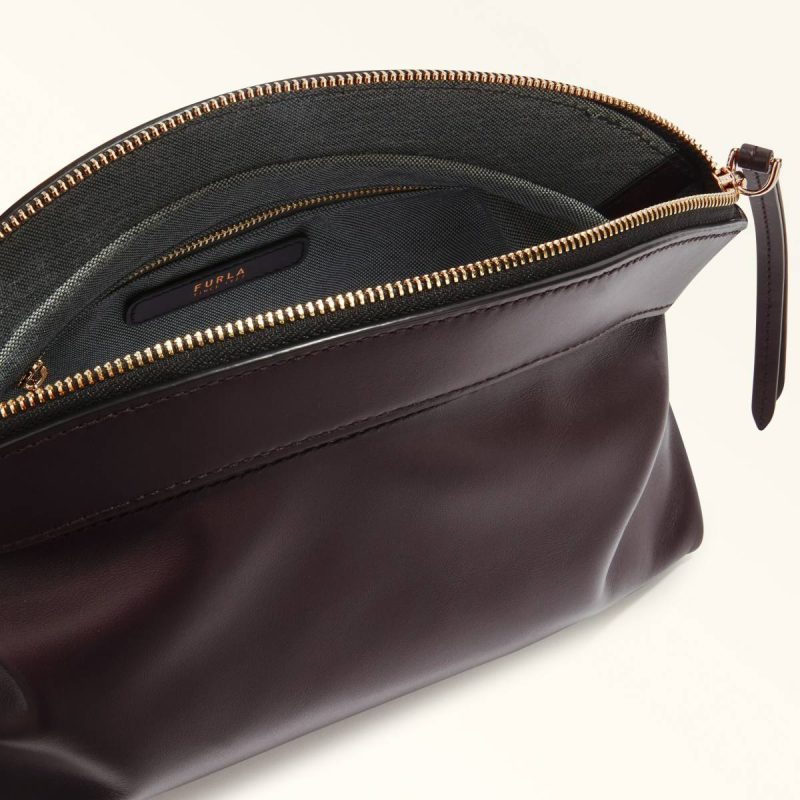 Furla Erica Pouch Women Mini Bags And Pouches Dark Coffee - Image 4