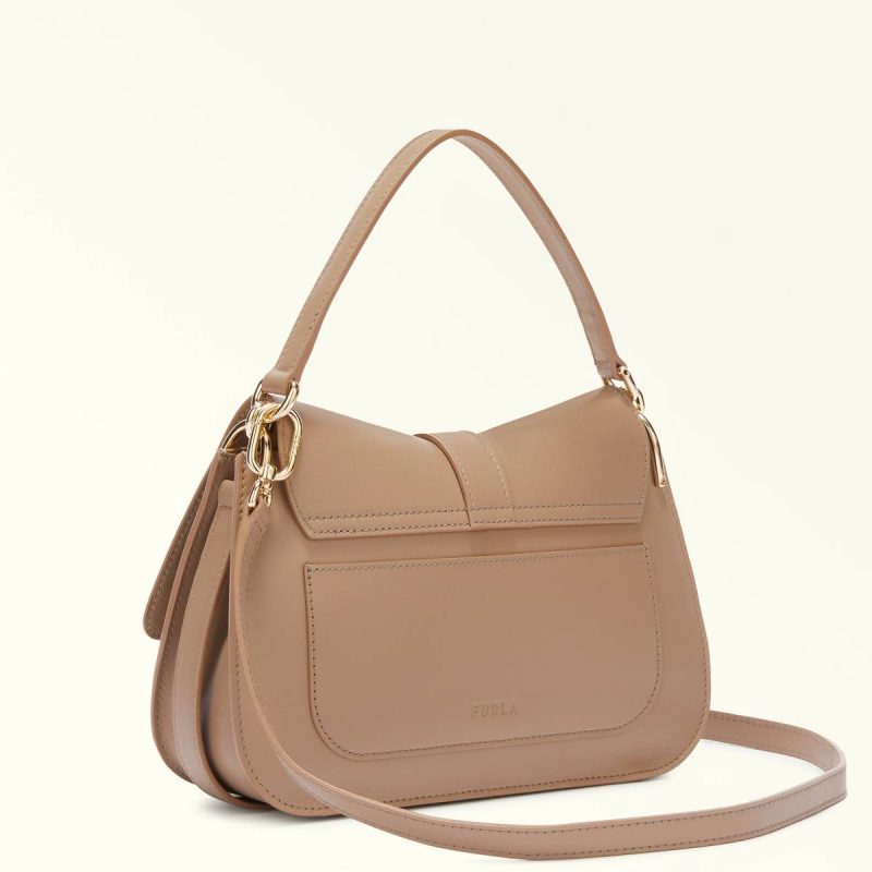 Furla Flow Top Handle M Crossbodies Greige Women - Image 3