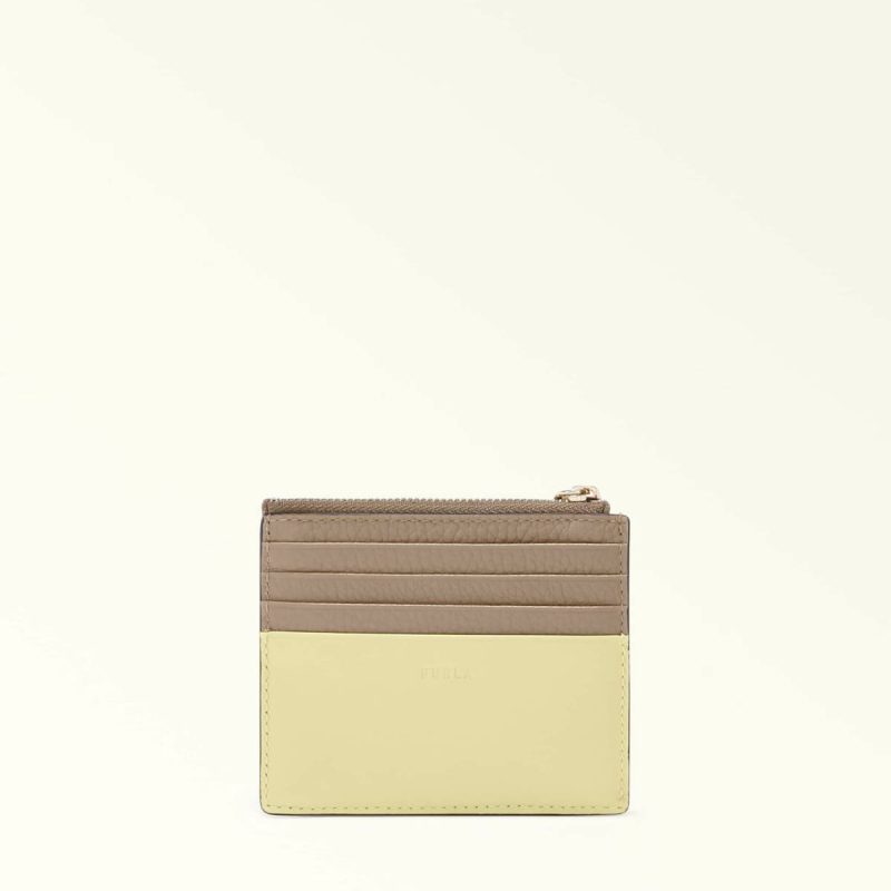 Furla Grazia Card Case S Stucco Gray+Freesia+Azalea Wallets Women - Image 2