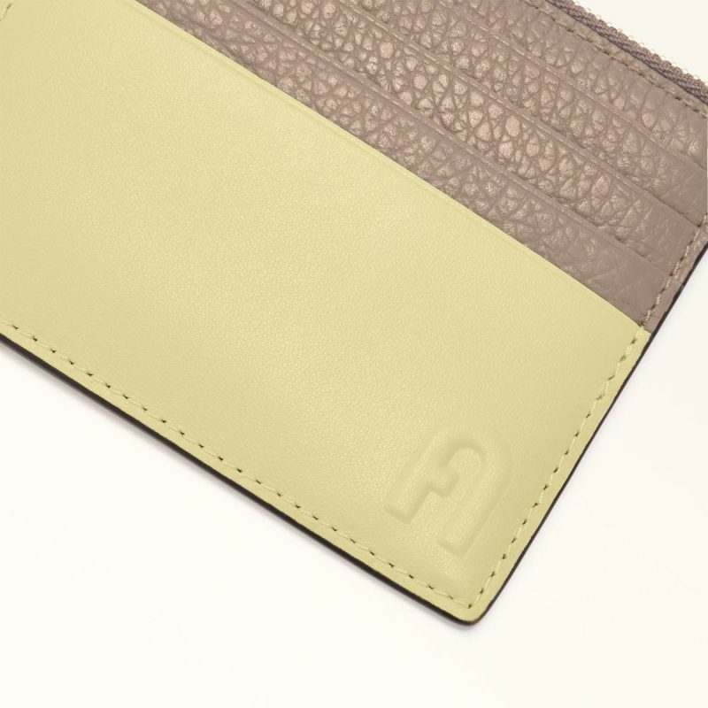 Furla Grazia Card Case S Stucco Gray+Freesia+Azalea Wallets Women - Image 3