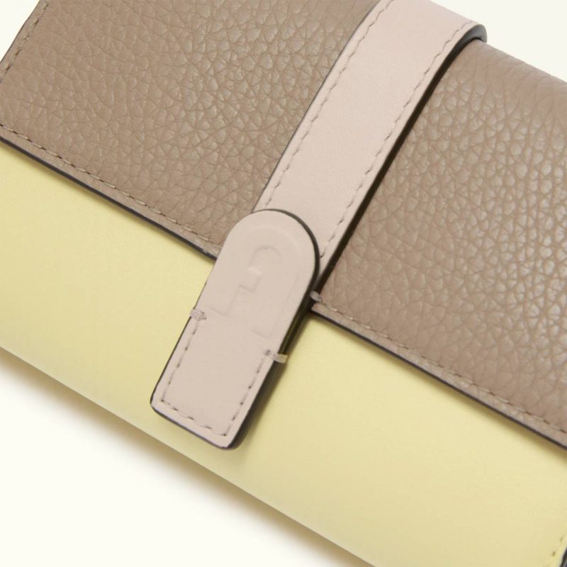 Furla Grazia Compact Wallet M Wallets Stucco Gray+Freesia+Azalea Women - Image 3