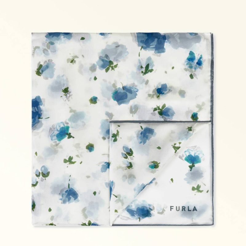 Furla Primavera Stole 70X200 Scarves Denim Women