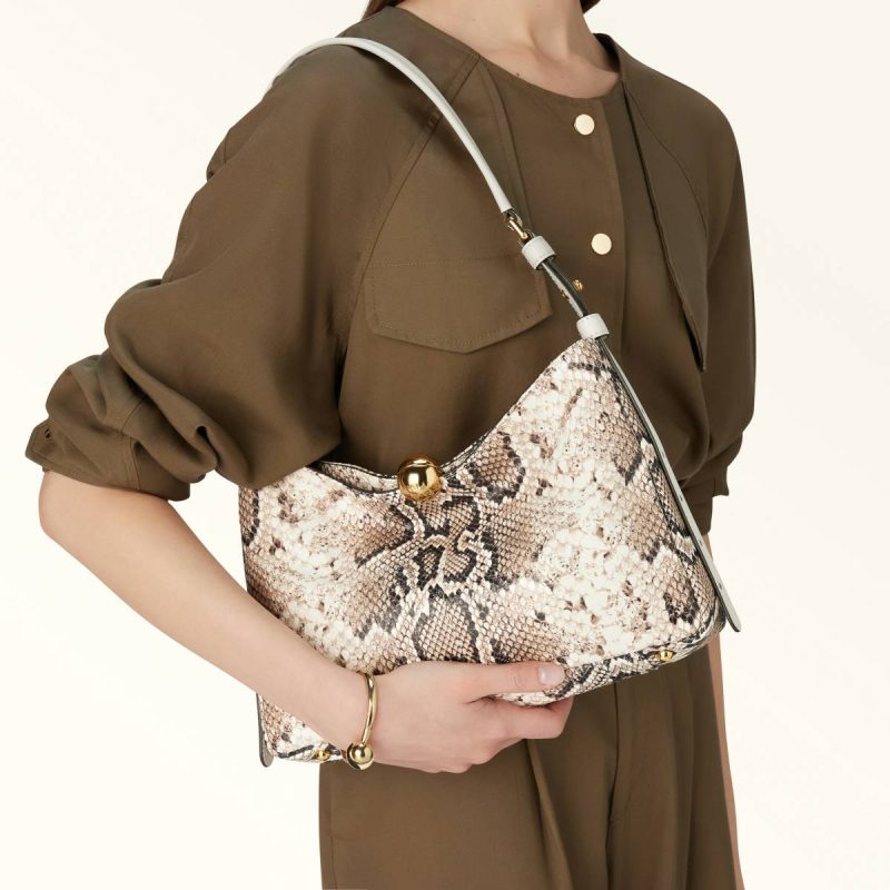 Furla Sfera Soft Shoulder Bag M Toni Roccia Women Crossbodies - Image 2