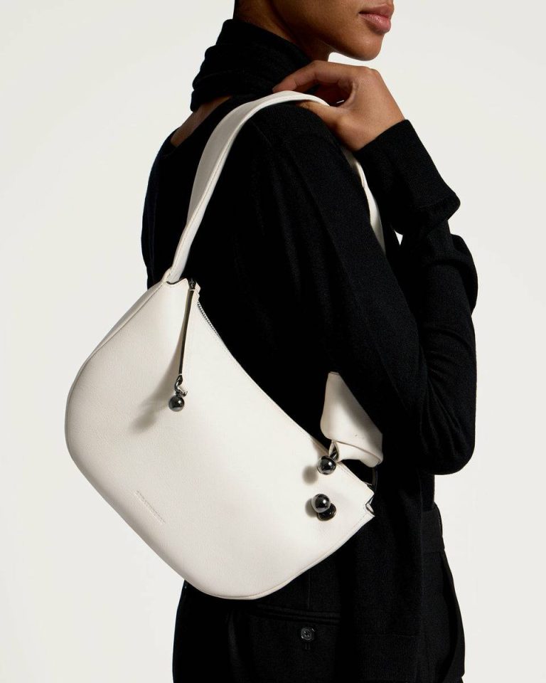Halo Shoulder Bags White Women Strathberry