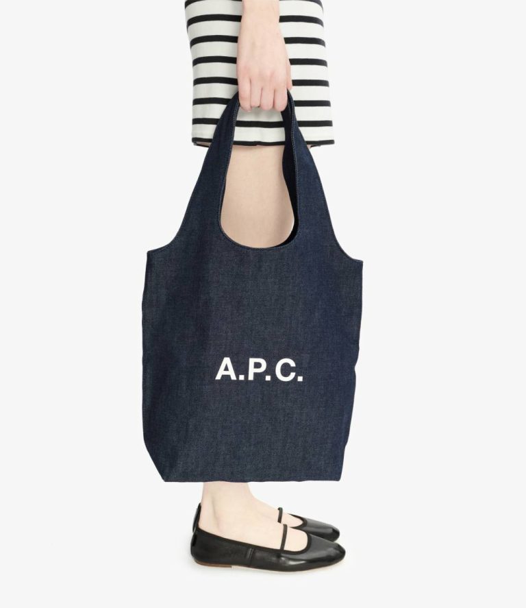 Indigo A.p.c. Women Faux Leather Bags Ninon Small Tote Bag - Image 2