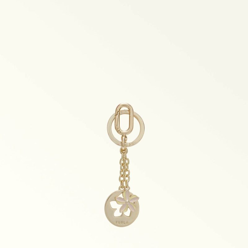 Keyrings Furla Crystal Keyring Freesia+Azalea Women