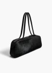 Khaite Black Women Shoulder Bags Simona Shoulder Bag In Black Haircalf - Image 2