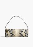 Khaite Natural Women Shoulder Bags Lori Baguette Bag In Natural Python-Embossed Leather