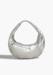 Khaite Silver Women Shoulder Bags Medium Olivia Hobo In Silver Eel Leather