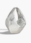 Khaite Silver Women Shoulder Bags Medium Olivia Hobo In Silver Eel Leather - Image 2