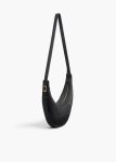 Khaite Small Augustina Crossbody Bag In Black Pebbled Leather Women Black Crossbody Bags