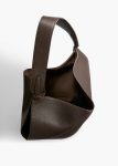 Khaite Totes Dark Brown Women Small Lotus Tote In Dark Brown Pebbled Leather - Image 3