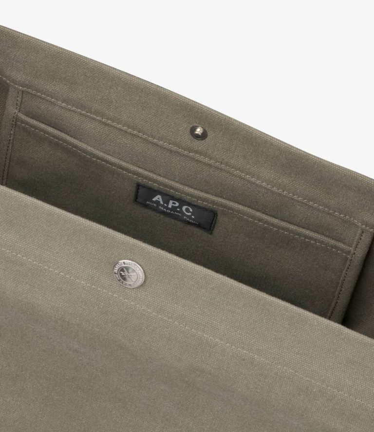 Khaki A.p.c. Journal Satchel Women Shoulder Bags - Image 5