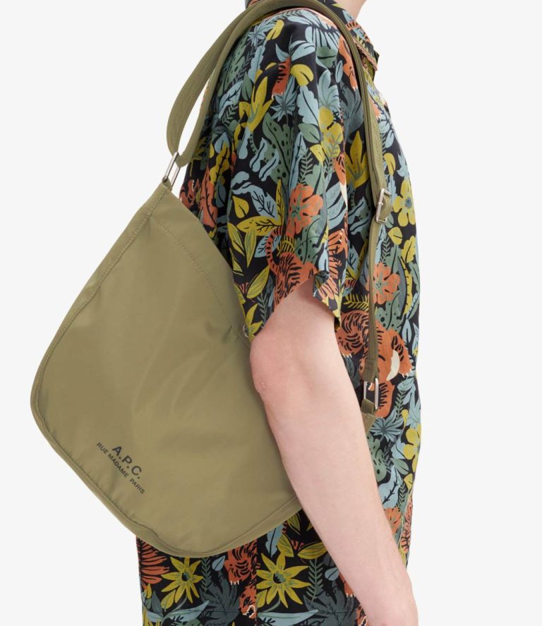 Khaki Green A.p.c. Journal Small Satchel Crossbody Bags Women - Image 2
