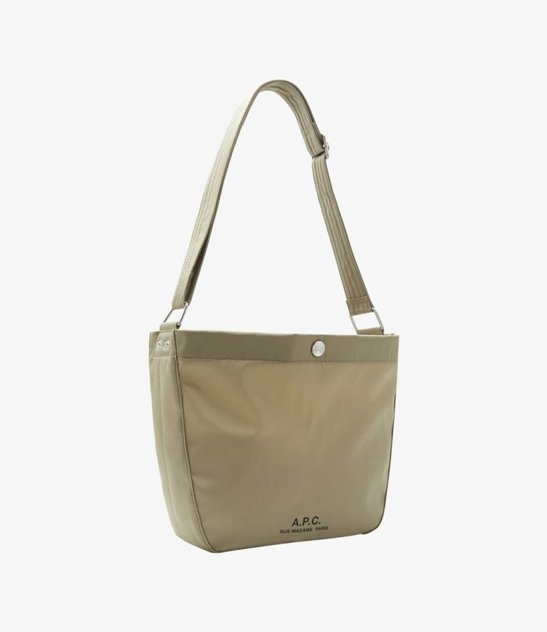 Khaki Green A.p.c. Journal Small Satchel Crossbody Bags Women - Image 3
