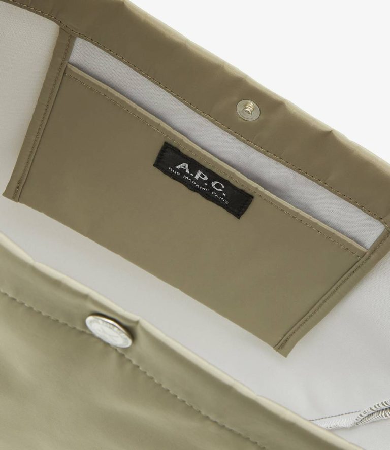 Khaki Green A.p.c. Journal Small Satchel Crossbody Bags Women - Image 5
